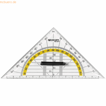 Westcott Geometrie-Dreieck 140mm mit Griff von Westcott