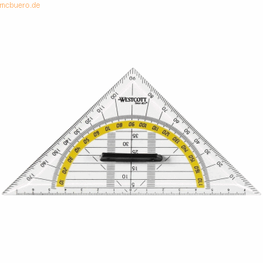 Westcott Geometrie-Dreieck 140mm mit Griff Westcott Geometrie-Dreieck 140mm mit Griff von Westcott