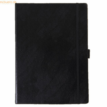 Westcott Notizbuch E-1744836 00 A5 HC 96 Blatt schwarz kariert von Westcott