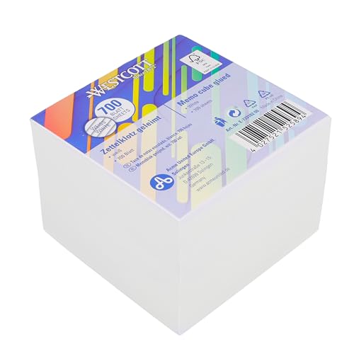 Westcott Notizzettel weiß 700 Blatt | Zettelblock geleimt mit 9 x 9 cm großen Blättern in weiß | FSC-zertifiziertes Papier 80g/m² | E-733182 00 Westcott Notizzettel weiß 700 Blatt | Zettelblock geleimt mit 9 x 9 cm großen Blättern in weiß | FSC-zertifiziertes Papier 80g/m² | E-733182 00 von Westcott