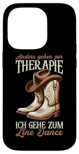 Andere Gehen Zur Therapie Ich Gehe Zum Line Dance Cowboyhut Hülle für iPhone 14 Pro von Western Country Line Dance Country Musik Liebhaber