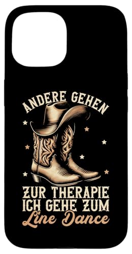 Andere Gehen Zur Therapie Ich Gehe Zum Line Dance Cowboyhut Hülle für iPhone 15 von Western Country Line Dance Country Musik Liebhaber