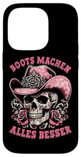 Boots Machen Alles Besser Skull Line Dance Country Musik Hülle für iPhone 14 Pro von Western Country Line Dance Country Musik Liebhaber