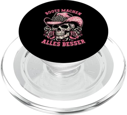 Boots Machen Alles Besser Skull Line Dance Country Musik PopSockets PopGrip für MagSafe von Western Country Line Dance Country Musik Liebhaber