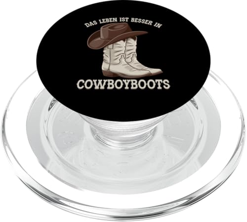 Das Leben Ist Besser In Cowboyboots Cowgirl Country Musik PopSockets PopGrip für MagSafe Das Leben Ist Besser In Cowboyboots Cowgirl Country Musik PopSockets PopGrip für MagSafe von Western Country Line Dance Country Musik Liebhaber