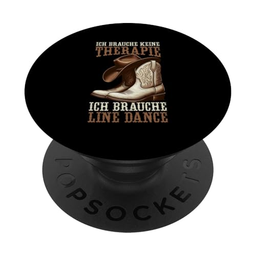 Ich Brauche Keine Therapie Ich Brauche Line Dance Musik PopSockets Klebender PopGrip von Western Country Line Dance Country Musik Liebhaber