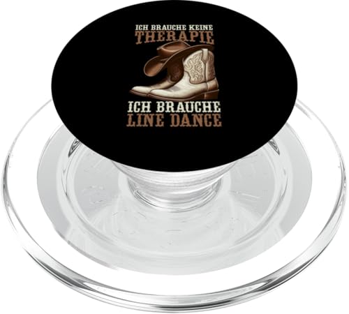 Ich Brauche Keine Therapie Ich Brauche Line Dance Musik PopSockets PopGrip für MagSafe von Western Country Line Dance Country Musik Liebhaber