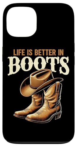 Life Is Better In Boots Tänzerinnen Country Musik Cowgirl Hülle für iPhone 13 Life Is Better In Boots Tänzerinnen Country Musik Cowgirl Hülle für iPhone 13 von Western Country Line Dance Country Musik Liebhaber