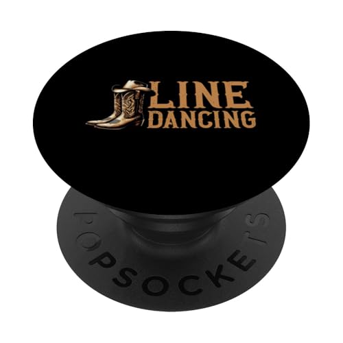 Line Dance Girl Cowgirl Cowboy Line Dancer Country Musik PopSockets Klebender PopGrip von Western Country Line Dance Country Musik Liebhaber