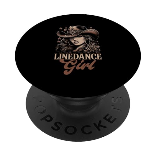 Line Dance Girl Cowgirl Cowboy Line Dancer Country Musik PopSockets Klebender PopGrip von Western Country Line Dance Country Musik Liebhaber