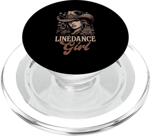 Line Dance Girl Cowgirl Cowboy Line Dancer Country Musik PopSockets PopGrip für MagSafe von Western Country Line Dance Country Musik Liebhaber
