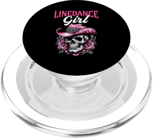 Line Dance Girl Cowgirl Cowboy Line Dancer Country Musik PopSockets PopGrip für MagSafe von Western Country Line Dance Country Musik Liebhaber