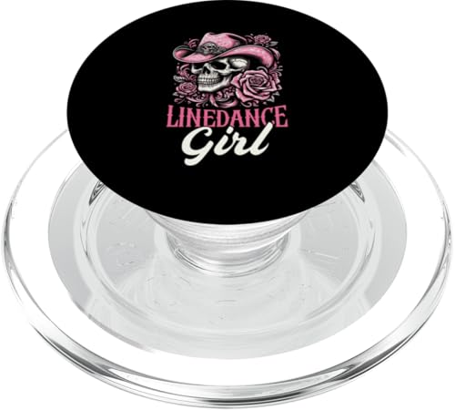 Line Dance Girl Cowgirl Cowboyhut Line Dancer Country Musik PopSockets PopGrip für MagSafe von Western Country Line Dance Country Musik Liebhaber