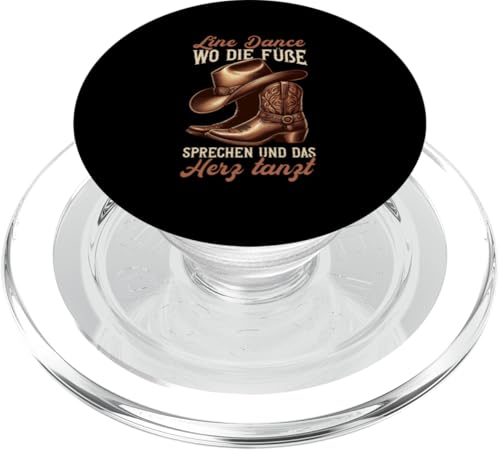 Line Dance Wo Die Füße Sprechen Und Das Herz Tanzt Country PopSockets PopGrip für MagSafe Line Dance Wo Die Füße Sprechen Und Das Herz Tanzt Country PopSockets PopGrip für MagSafe von Western Country Line Dance Country Musik Liebhaber