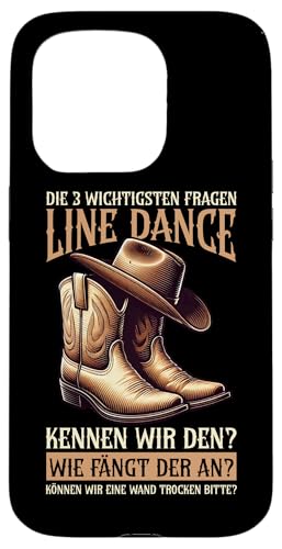 Line Dancing Cowgirl Cowboyhut Tänzerinnen Country Musik Hülle für iPhone 15 Pro von Western Country Line Dance Country Musik Liebhaber