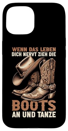 Line Dancing Cowgirl Cowboyhut Tänzerinnen Country Musik Hülle für iPhone 15 Line Dancing Cowgirl Cowboyhut Tänzerinnen Country Musik Hülle für iPhone 15 von Western Country Line Dance Country Musik Liebhaber