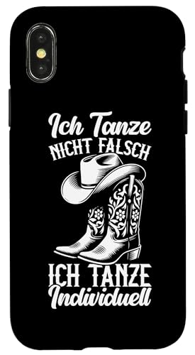 Line Dancing Cowgirl Cowboyhut Tänzerinnen Country Musik Hülle für iPhone X/XS Line Dancing Cowgirl Cowboyhut Tänzerinnen Country Musik Hülle für iPhone X/XS von Western Country Line Dance Country Musik Liebhaber