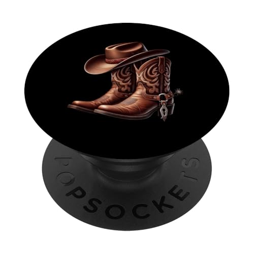 Line Dancing Cowgirl Cowboyhut Tänzerinnen Country Musik PopSockets Klebender PopGrip von Western Country Line Dance Country Musik Liebhaber