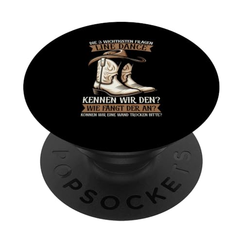 Line Dancing Cowgirl Cowboyhut Tänzerinnen Country Musik PopSockets Klebender PopGrip von Western Country Line Dance Country Musik Liebhaber