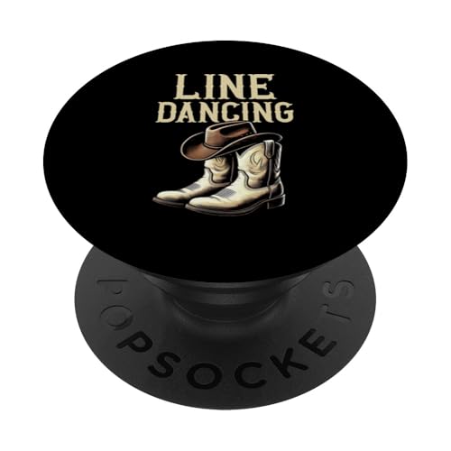 Line Dancing Cowgirl Cowboyhut Tänzerinnen Country Musik PopSockets Klebender PopGrip von Western Country Line Dance Country Musik Liebhaber