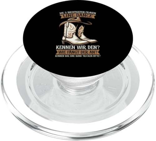 Line Dancing Cowgirl Cowboyhut Tänzerinnen Country Musik PopSockets PopGrip für MagSafe von Western Country Line Dance Country Musik Liebhaber