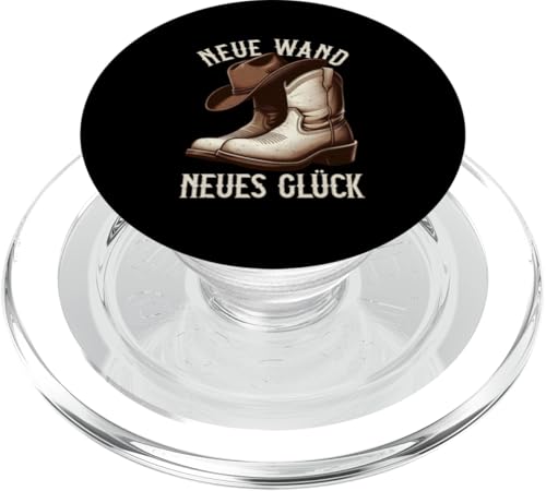 Neue Wand Neues Glück Line Dance Cowboy Line Dancer Stiefel PopSockets PopGrip für MagSafe von Western Country Line Dance Country Musik Liebhaber