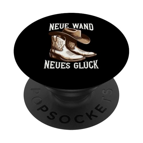 Neue Wand Neues Glück Line Dancing Country Musik Western PopSockets Klebender PopGrip Neue Wand Neues Glück Line Dancing Country Musik Western PopSockets Klebender PopGrip von Western Country Line Dance Country Musik Liebhaber