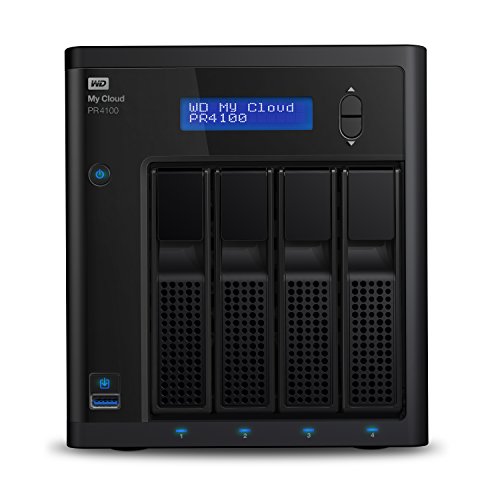 WD 56 TB My Cloud Pro PR4100 Pro Serie 4-Bay Network Attached Storage - NAS - WDBNFA0400KBK-EESN von Western Digital