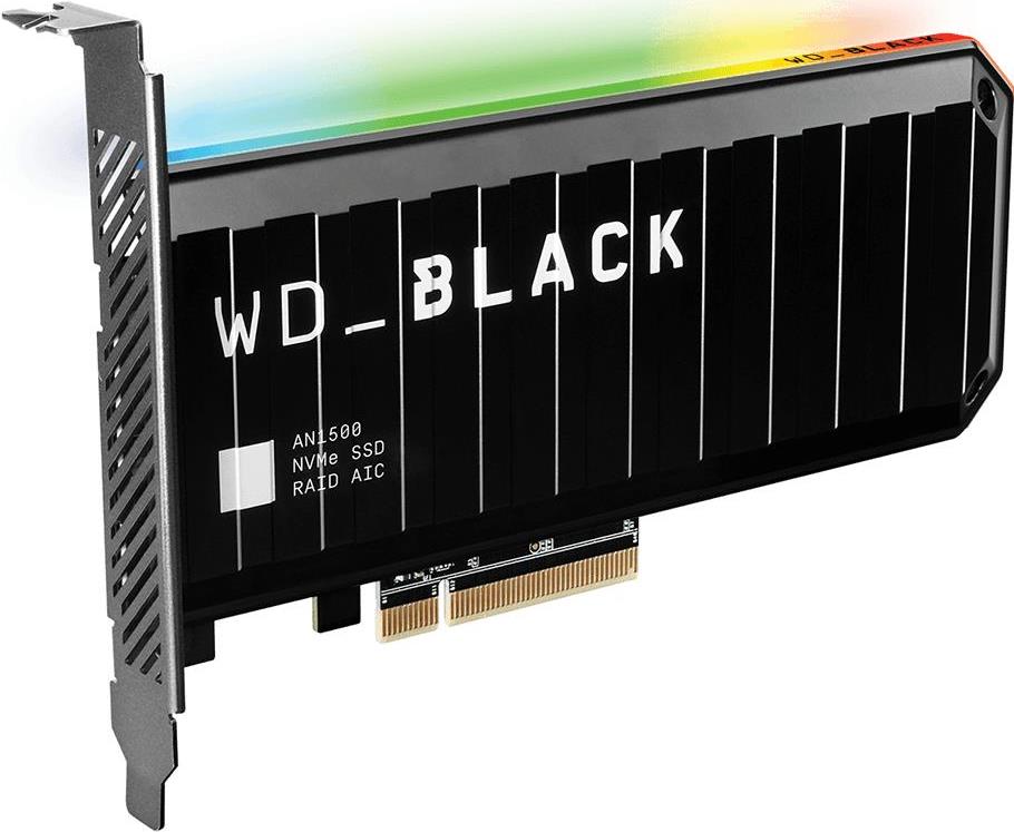 WD_BLACK AN1500 WDS100T1X0L-00AUJ0 - SSD - 1 TB - intern - PCIe-Karte (PCIe-Karte) - PCI Express 3.0 x8 (NVMe) - integrierter Kühlkörper von Western Digital