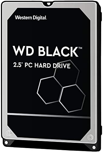 WD_BLACK 1TB Hochleistungsspeicher 2.5" HDD Gaming Festplatte, 7.200 U/min, SATA 6 GB/s, 64MB Cache, Schwarz von Western Digital
