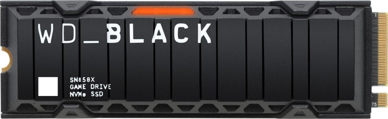 WD_BLACK SN850X NVMe SSD - 2 TB Heatsink WD_BLACK SN850X NVMe SSD - 2 TB Heatsink von Western Digital