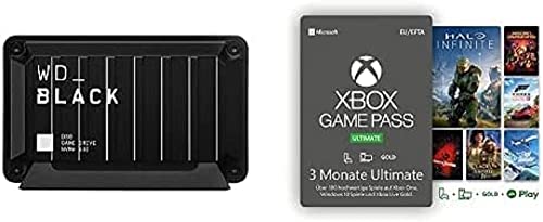 WD_Black D30 1 TB Game Drive SSD + Xbox Game Pass Ultimate | 3 Monate | Mitgliedschaft beinhaltet Forza Horizon 5 | Xbox & Windows 10 - Download Code von Western Digital