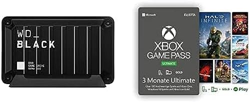 WD_Black D30 500 GB Game Drive SSD + Xbox Game Pass Ultimate | 3 Monate | Mitgliedschaft beinhaltet Forza Horizon 5 | Xbox & Windows 10 - Download Code von Western Digital