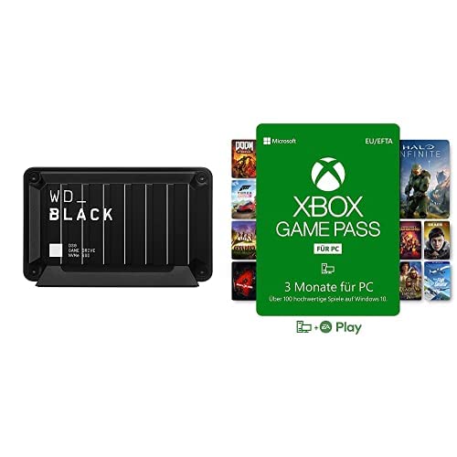 WD_Black D30 500 GB Game Drive SSD + Xbox Game Pass für PC | 3 Monate Mitgliedschaft | Win 10 - PC Code von Western Digital