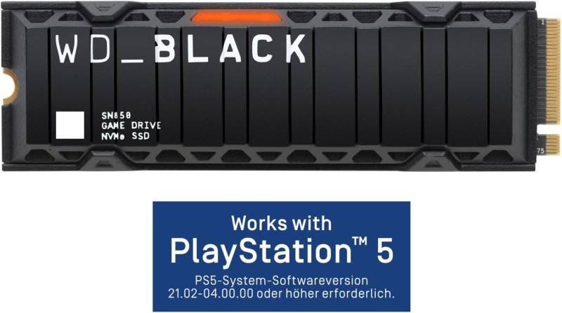 WD Black SN850 M.2 Heatsink (500GB) Solid-State-Drive von Western Digital