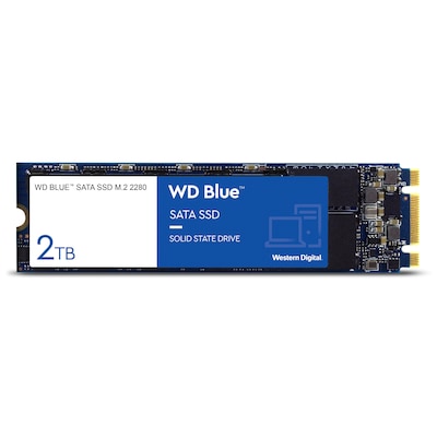 WD Blue 3D NAND SATA-SSD 2TB 6GB/s M.2 2280 von Western Digital