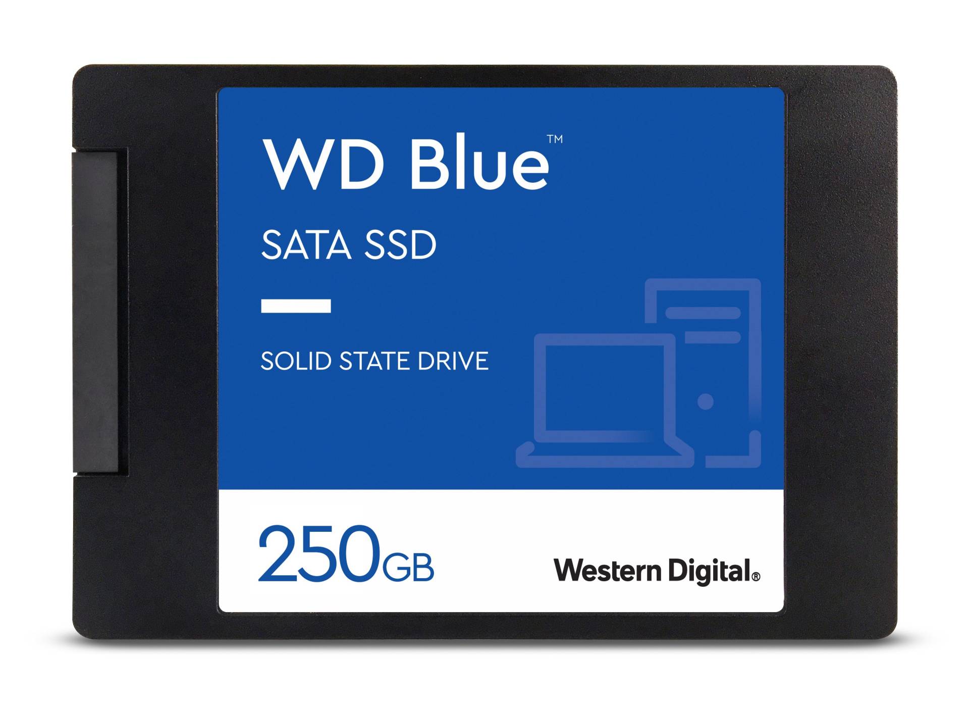 WD Blue 3D NAND SATA SSD WDS250G2B0A - SSD - 250 GB - intern - 2.5 (6.4 cm) - SATA 6Gb/s von Western Digital