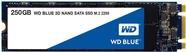 WD Blue 3D NAND SATA SSD WDS250G2B0B - SSD - 250GB - intern - M.2 2280 (M.2 2280) - SATA 6Gb/s (WDS250G2B0B) von Western Digital