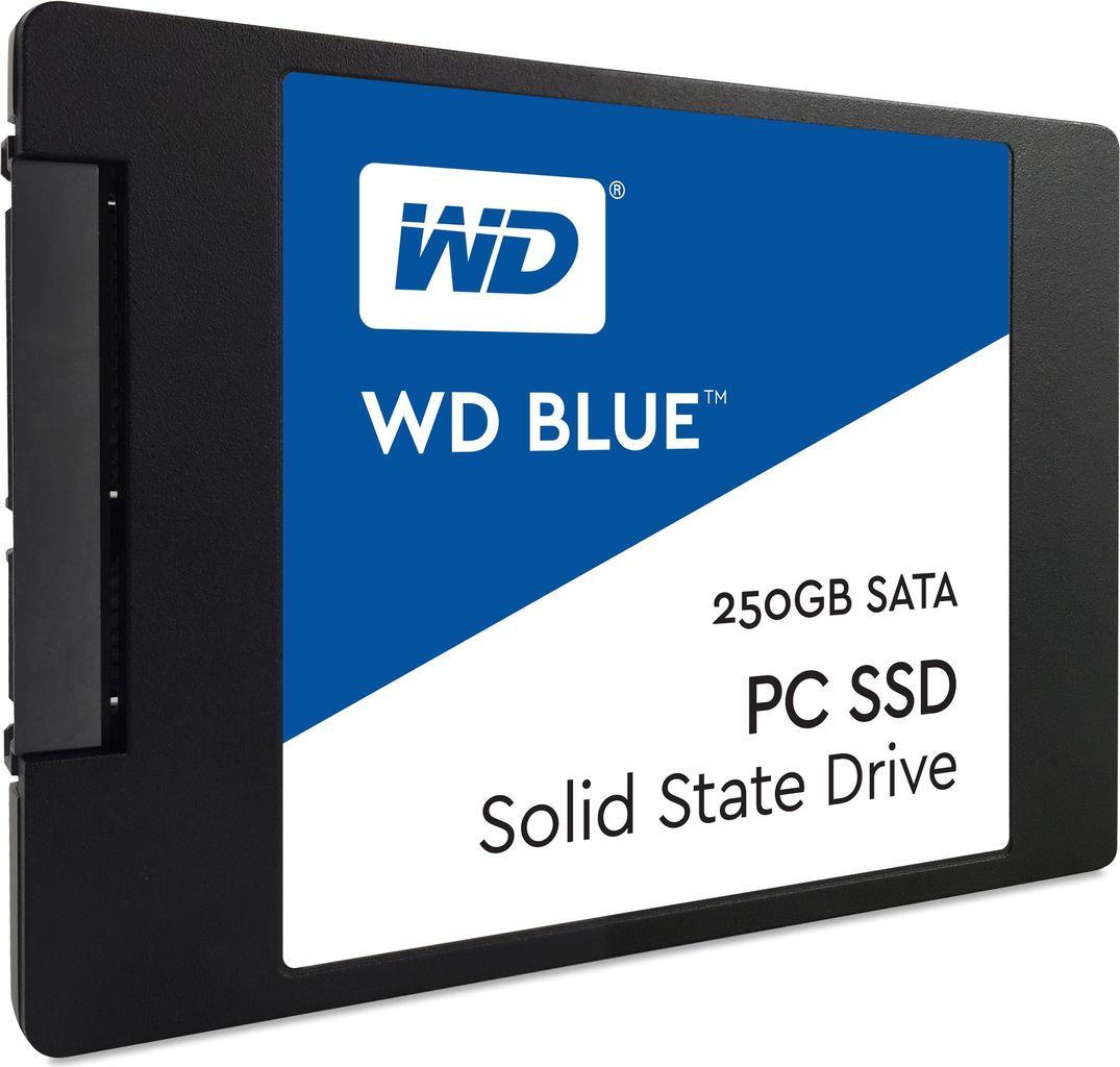 WD Blue PC SSD WDS250G1B0A - SSD - 250 GB - intern - 2.5 (6.4 cm) - SATA 6Gb/s von Western Digital