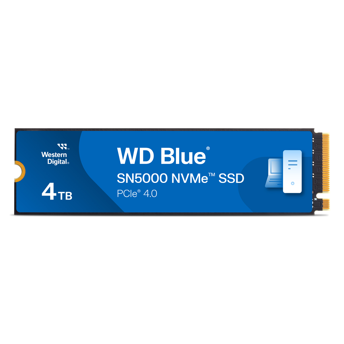 WD Blue SN5000 SSD 4TB M.2 PCIe Gen4 NVMe Internes Solid-State-Module von Western Digital