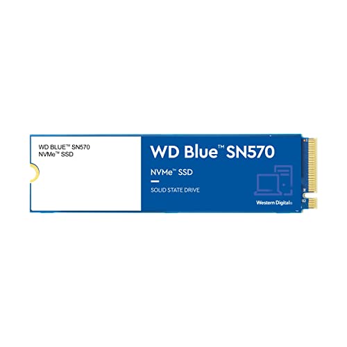 WD Blue SN570 NVMe SSD intern 2 TB (für Kreativpro, fis, 1-monatige Mitgliedschaft bei Adobe Creative Cloud, M.2 2280 PCIe Gen3 x 4 NVMe SSD, Lesen bis zu 3.500 MB/s, Dashboard), Festkörper-Laufwerk von Western Digital