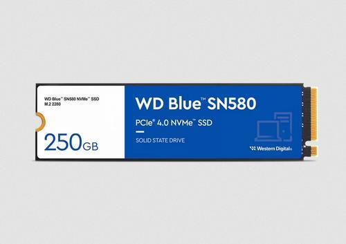WD Blue SN580 - SSD - 250GB - intern - M.2 2280 - PCIe 4,0 x4 (NVMe) (WDS250G3B0E) von Western Digital
