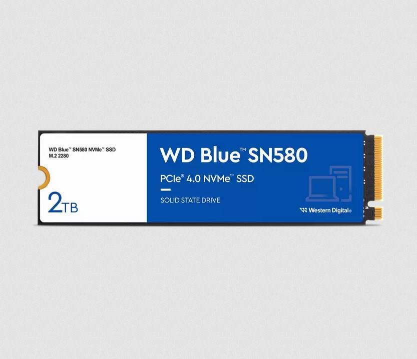 WD Blue SN580 WDS200T3B0E - SSD - 2 TB - intern - M.2 2280 - PCIe 4.0 x4 (NVMe) von Western Digital