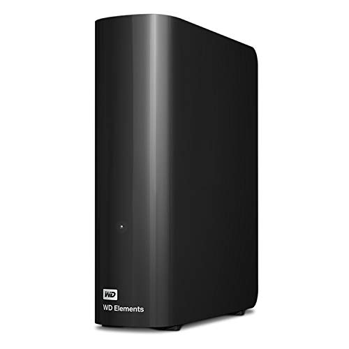 WD Elements Desktop-Speicher 20 TB (Desktop-Speicher USB 3.0-kompatibel, Zusatzspeicher für Fotos, Musik, Videos und alle anderen Dateien, stoßfest) Schwarz von WD