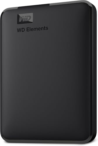 WD Elements Portable externe Festplatte 5 TB (mobiler Speicher, USB 3.0-Schnittstelle, Plug-and-Play, für Windows formatiert) Schwarz von WD