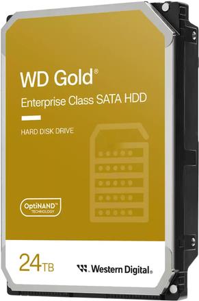 WD Gold - Festplatte - Enterprise - 24 TB - intern - 3.5 (8.9 cm) - SATA 6Gb/s - 7200 rpm - Puffer: 512 MB (WD241KRYZ) von Western Digital