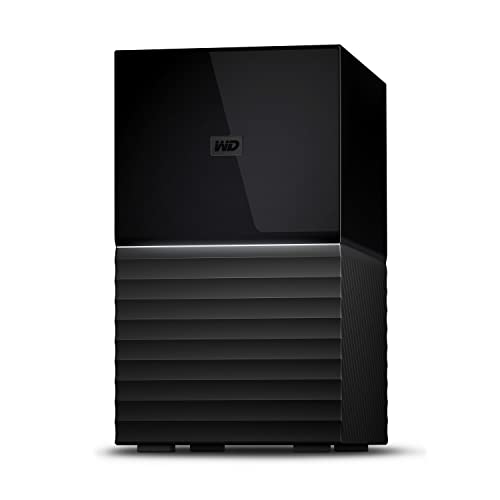 WD My Book Duo 44 TB RAID Desktop-Speicher (Passwortschutz, Sicherungssoftware, Hardwareverschlüsselung, USB 3.0, sofort mit RAID-0 einsatzbereit) von WD
