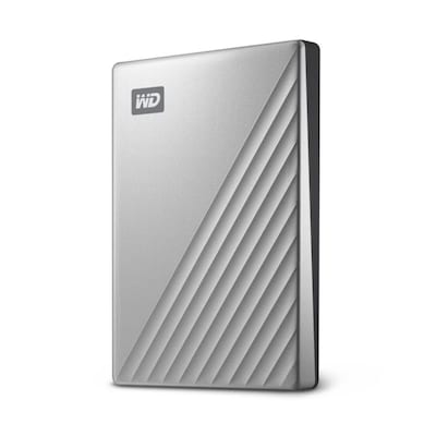 WD My Passport Ultra 1TB USB3.0 & USB-C 2.5zoll - Silber von Western Digital