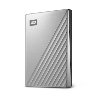 WD My Passport Ultra 2TB USB3.0 & USB-C 2.5zoll - Silber von Western Digital