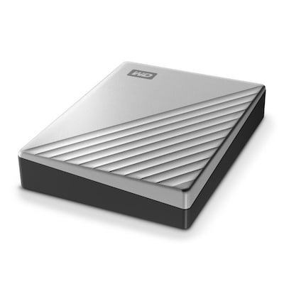 WD My Passport Ultra 4TB USB3.0 & USB-C 2.5zoll - Silber von Western Digital